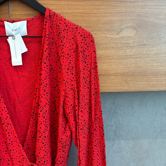 NWT Anthropologie Just Female Satori Wrap Blouse, Size S - Picture 7 of 15